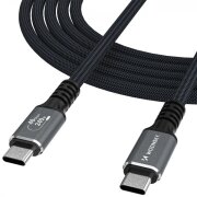 Cablu Date si Incarcare USB-C - USB-C WZK WPS-UY42S, 240W, 2m, Negru 