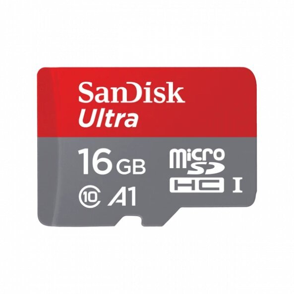 Card Memorie microSDHC SanDisk Ultra Android A1, 16Gb, Clasa 10 / UHS-1 U1 SDSQUAR-016G-GN6MN 
