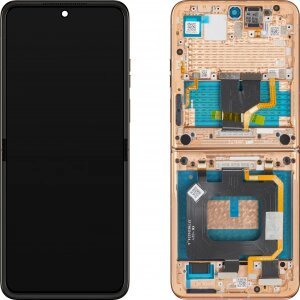 Display cu Touchscreen Motorola Razr+ 2025 / Razr+ 2024 / Razr 50 Ultra, cu Rama, Sub Inner, Maro (Mocha Mousse), Service Pack 5D68C29482 