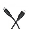 Cablu Date si Incarcare USB-C - Lightning HOCO X124, 27W, 1m, Negru 