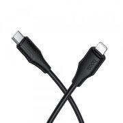 Cablu Date si Incarcare USB-C - Lightning HOCO X124, 27W, 1m, Negru 
