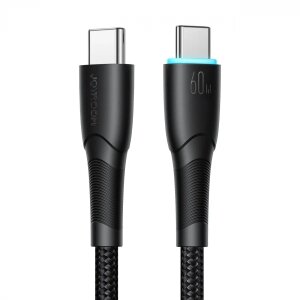 Cablu Date si Incarcare USB-C - USB-C Joyroom SA32-CC3, 60W, 1m, Negru 