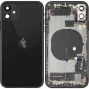 Capac Baterie Apple iPhone 11, Cu Carcasa Mijloc, Full Parts, Negru, Swap