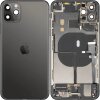 Capac Baterie Apple iPhone 11 Pro Max, Cu Carcasa Mijloc, Full Parts, Negru (Space Gray), Swap