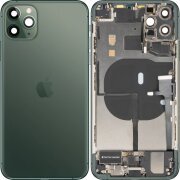 Capac Baterie Apple iPhone 11 Pro Max, Cu Carcasa Mijloc, Full Parts, Verde (Midnight Green), Swap