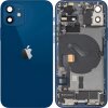 Capac Baterie Apple iPhone 12, Cu Carcasa Mijloc, Full Parts, Albastru, Swap