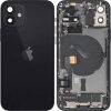 Capac Baterie Apple iPhone 12, Cu Carcasa Mijloc, Full Parts, Negru, Swap