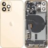 Capac Baterie Apple iPhone 12 Pro, Cu Carcasa Mijloc, Full Parts, Auriu, Swap