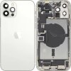 Capac Baterie Apple iPhone 12 Pro Max, Cu Carcasa Mijloc, Full Parts, Argintiu, Swap