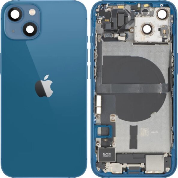 Capac Baterie Apple iPhone 13, Cu Carcasa Mijloc, Full Parts, Albastru, Swap