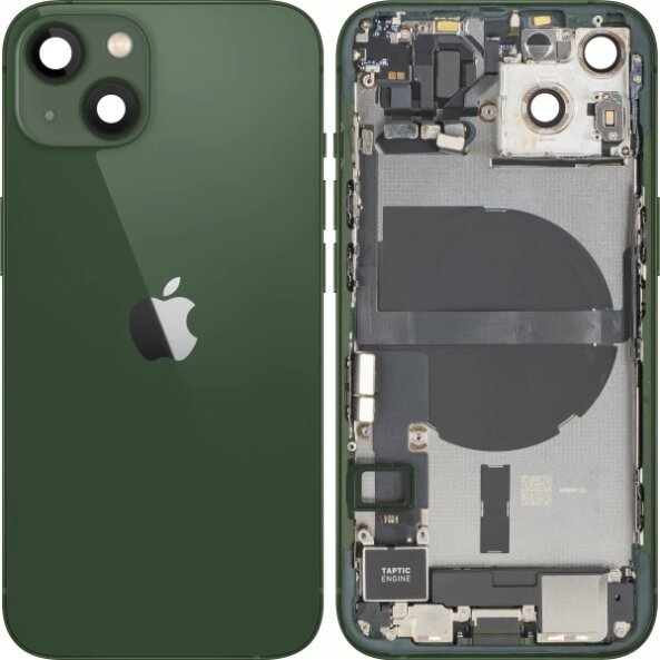 Capac Baterie Apple iPhone 13, Cu Carcasa Mijloc, Full Parts, Verde, Swap