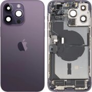 Capac Baterie Apple iPhone 14 Pro Max, Cu Carcasa Mijloc, Full Parts, Mov (Deep Purple), Swap