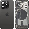 Capac Baterie Apple iPhone 15 Pro, Cu Carcasa Mijloc, Full Parts, Negru (Black Titanium), Swap