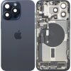 Capac Baterie Apple iPhone 15 Pro Max, Cu Carcasa Mijloc, Full Parts, Albastru (Blue Titanium), Swap