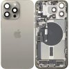 Capac Baterie Apple iPhone 15 Pro Max, Cu Carcasa Mijloc, Full Parts, Bej (Natural Titanium), Swap