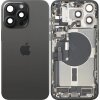 Capac Baterie Apple iPhone 15 Pro Max, Cu Carcasa Mijloc, Full Parts, Negru (Black Titanium), Swap
