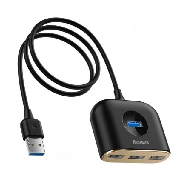 Hub USB Baseus Square, 1 x USB-A 3.0 - 3 x USB-A, Negru CAHUB-AY01 