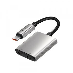 Adaptor Audio USB-C - USB-C / USB-C McDodo CA-5570 Wales, Gri