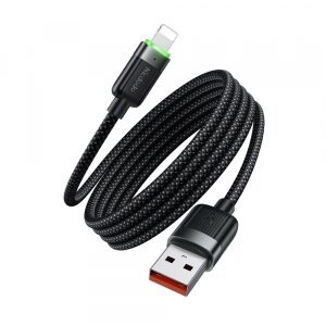 Cablu Date si Incarcare USB-A - Lightning McDodo CA-6000 Self Winding, 18W, 1.2m, Negru