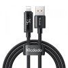 Cablu Date si Incarcare USB-A - Lightning McDodo CA-7970 Display, 18W, 1.2m, Negru