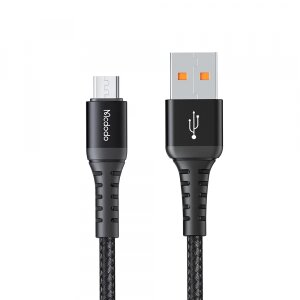 Cablu Date si Incarcare USB-A - microUSB McDodo CA-2281, 18W, 1m, Negru