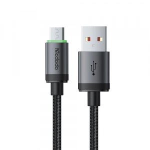 Cablu Date si Incarcare USB-A - microUSB McDodo CA-3990, 18W, 1m, Negru