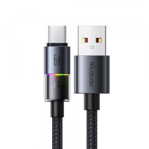 Cablu Date si Incarcare USB-A - USB-C McDodo CA-8180 Colorful, 66W, 1.2m, Negru