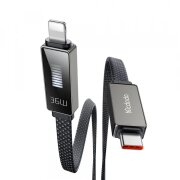 Cablu Date si Incarcare USB-C - Lightning McDodo CA-4960 Rythm Display, 36W, 1.2m, Negru