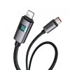 Cablu Date si Incarcare USB-C - Lightning McDodo CA-6570 Display, 36W, 1.2m, Negru