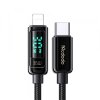 Cablu Date si Incarcare USB-C - Lightning McDodo CA-8810 Display, 36W, 1.2m, Negru