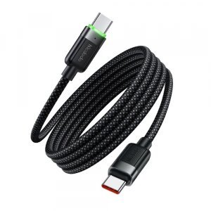 Cablu Date si Incarcare USB-C - USB-C McDodo CA-2000 Self Winding, 60W, 1.2m, Negru