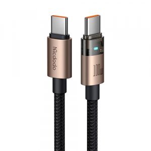Cablu Date si Incarcare USB-C - USB-C McDodo CA-5581, 100W, 1.2m, Auriu