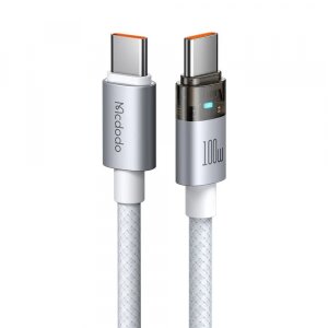 Cablu Date si Incarcare USB-C - USB-C McDodo CA-5582, 100W, 1.2m, Alb