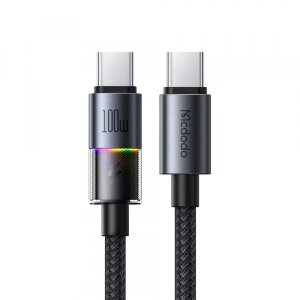 Cablu Date si Incarcare USB-C - USB-C McDodo CA-8200 Colorful, 100W, 1.2m, Negru