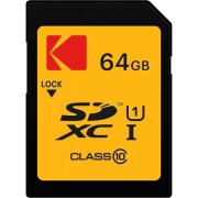 Card Memorie SDXC Kodak Emtec, 64Gb, Clasa 10 / UHS-1 U1 EKMSD64GXC10K 