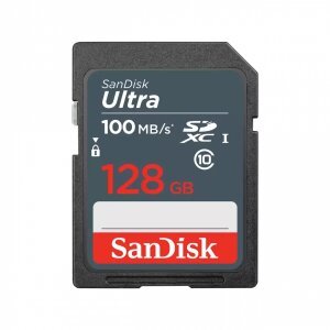 Card Memorie SDXC SanDisk Ultra, 128Gb, Clasa 10 SDSDUNR-128G-GN3IN 
