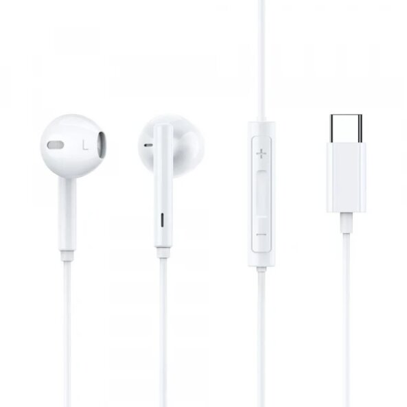 Handsfree USB-C McDodo HP-7500, 1.2m, Alb