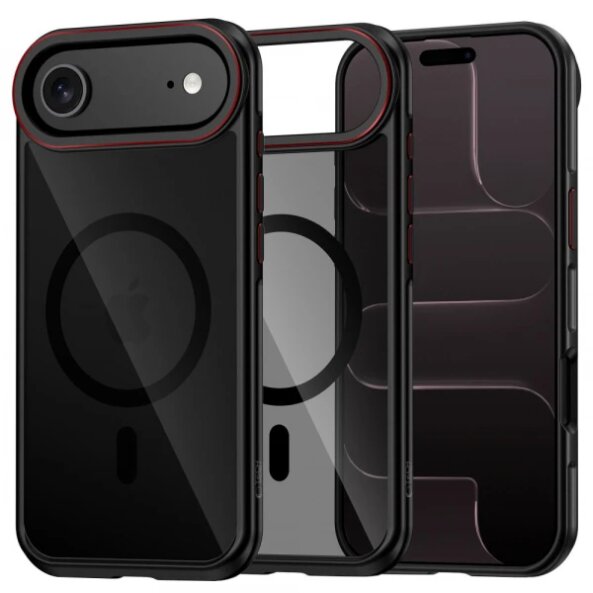 Husa MagSafe pentru Apple iPhone 17 Air, Tech-Protect, Maghybrid, Neagra 