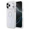Husa MagSafe pentru Apple iPhone 17 Pro Max, Guess, IML Gradient Triangle Logo, Transparenta
