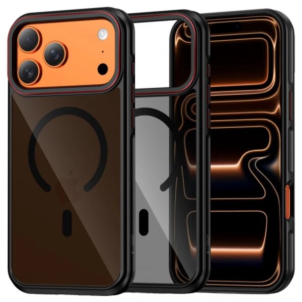 Husa MagSafe pentru Apple iPhone 17 Pro Max, Tech-Protect, Maghybrid, Neagra 