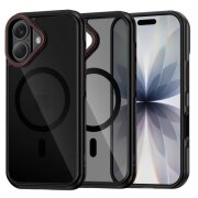 Husa MagSafe pentru Apple iPhone 17, Tech-Protect, Maghybrid, Neagra 