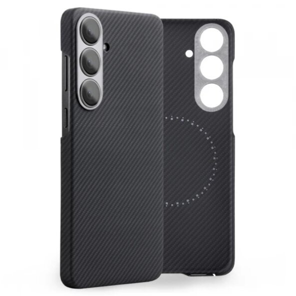 Husa MagSafe pentru Samsung Galaxy S24+ S926, Edizard, Air, Neagra 