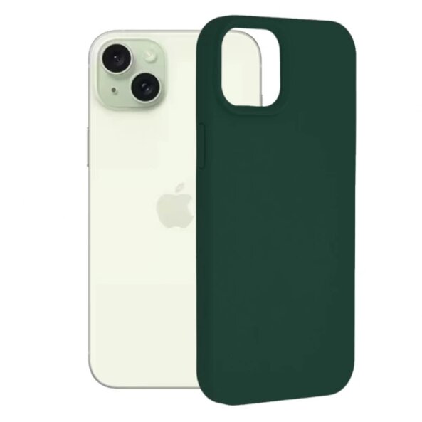 Husa pentru Apple iPhone 15 Plus, Techsuit, Soft Edge, Verde Inchis