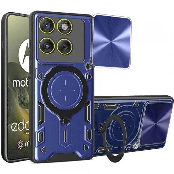 Husa pentru Motorola Edge 70, Techsuit, CamGuard Pro, Albastra