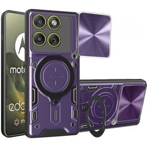 Husa pentru Motorola Edge 70, Techsuit, CamGuard Pro, Mov