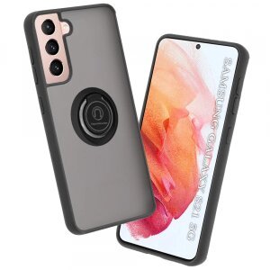 Husa pentru Samsung Galaxy S21 5G G991, Techsuit, Glinth, Neagra