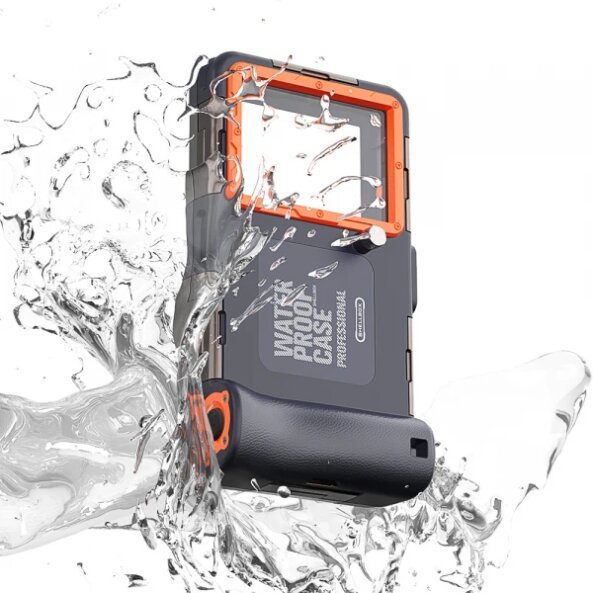 Husa Universala Waterproof pentru Telefon max. 6.8inch, ShellBox, Neagra