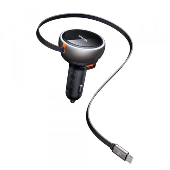 Incarcator Auto Cu Cablu USB-C McDodo CC-4850, 80W, 3A, 1 x USB-A - 1 x USB-C, Negru