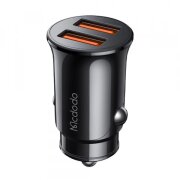 Incarcator Auto McDodo CC-6602, 12W, 2.4A, 2 x USB-A, Negru