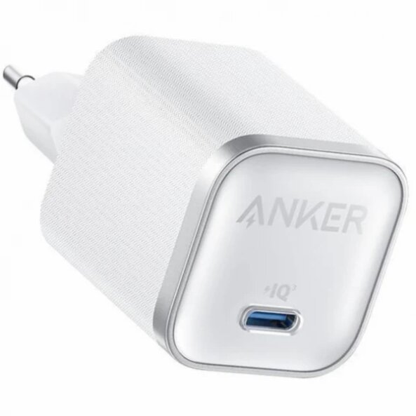 Incarcator Retea Cu Cablu USB-C Anker Nano, 45W, 3A, 1 x USB-C, Alb A2692L21 